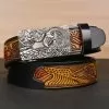 black-ancient-silver-buckle