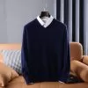 dark-blue-v-neck