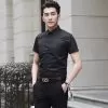 black-short-sleeved-shirt